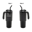 FORZA 360 - Hans Larsen Recycled Stainless Steel/PP Tumbler with 360 Branding - Black