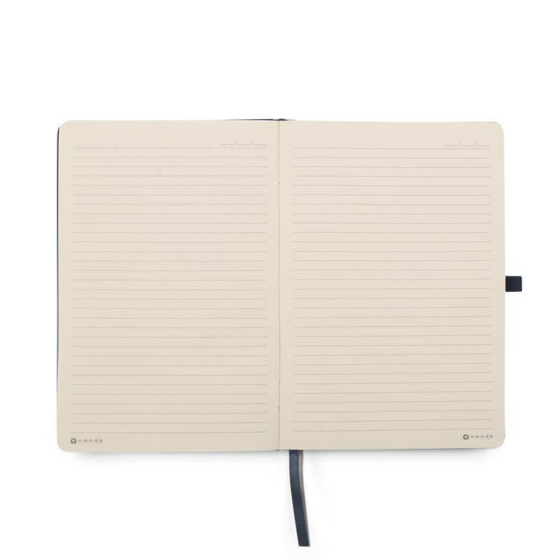  CROSS HARDCOVER A5 NOTEBOOK + PEN + LEATHER CARD HOLDER  - NAVY BLUE
