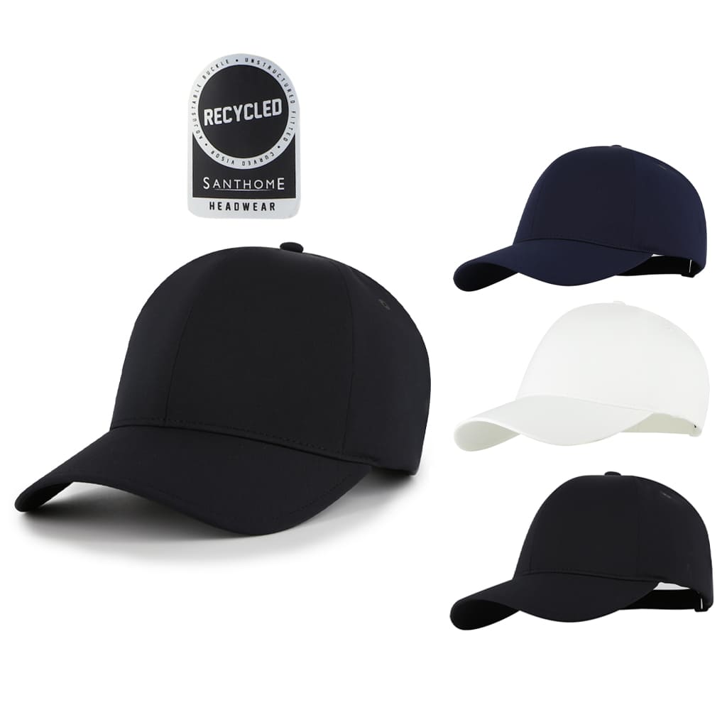 Peak - Santhome Seamless 6 - Panel Cap - White