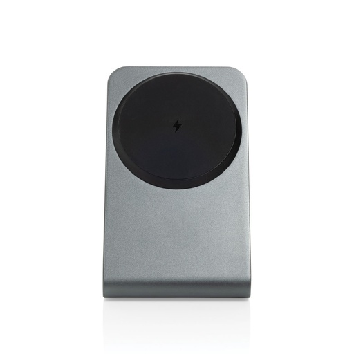 TERRA aluminum 15W magnetic wireless charging phone stand - Grey 
